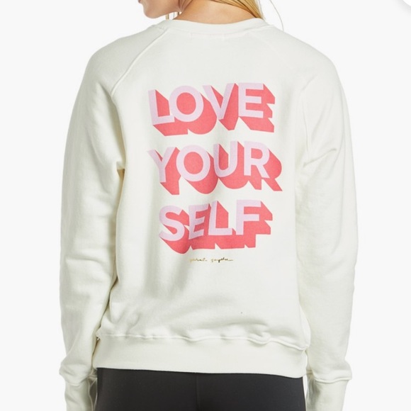 Spiritual Gangster Sweaters - SPIRITUAL GANGSTER Love Yourself sweater sz S